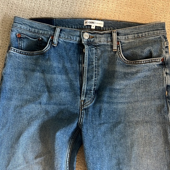 Re/done high rise stovepipe jeans, sz 31 - Picture 2 of 7